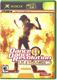 Dance Dance Revolution Ultramix 3 Xbox US box art